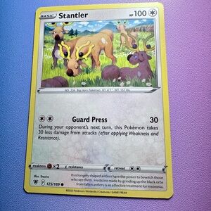 stantler - 125/189 (common) — pokemon: astral radiance